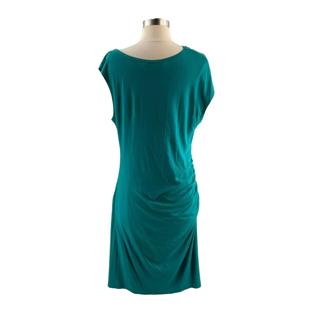 Trina Turk Turquoise Teal Jersey Sheath Dress Size Large EUC - Picture 5 of 9